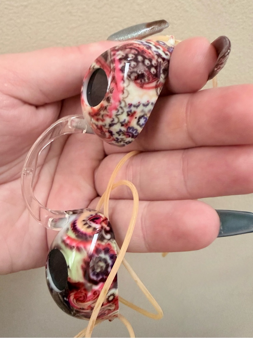 Tanning Goggles — Multicolor Pattern